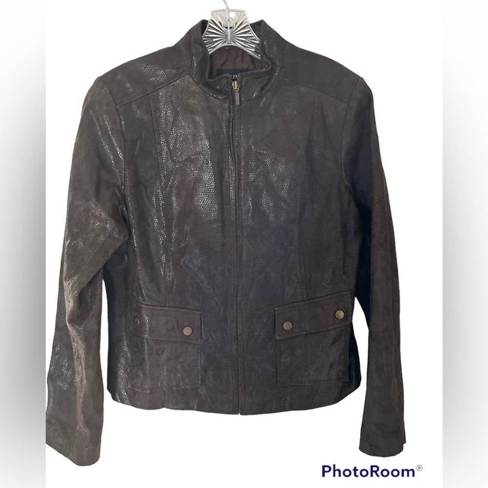 Alfani Leather Jacket - Picture 1 of 6